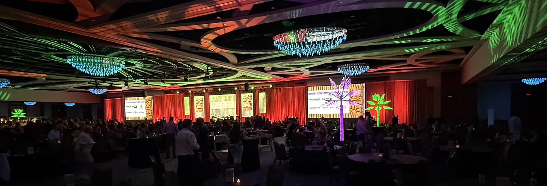 Conference production stage lighting