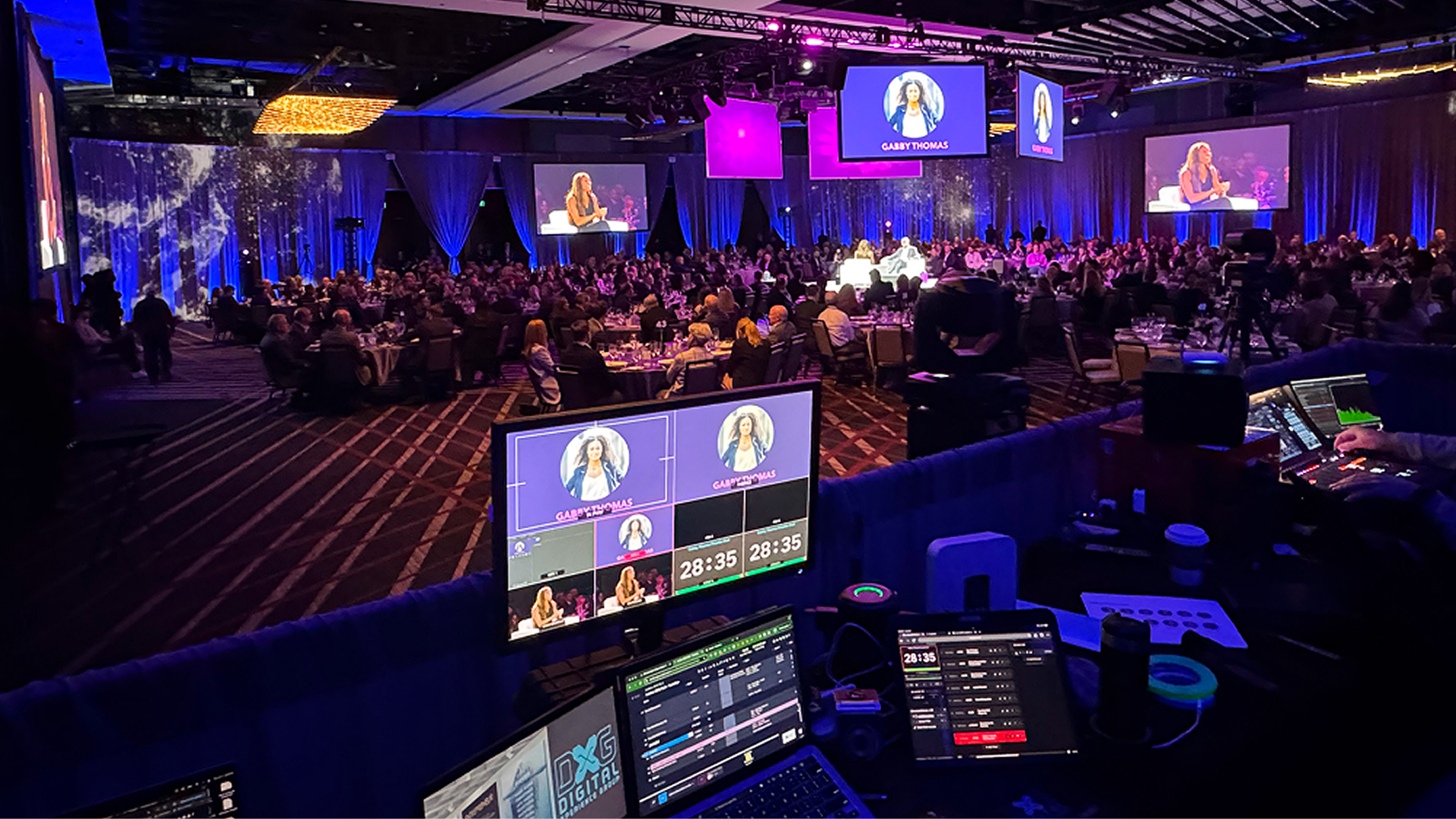DXG event production setup